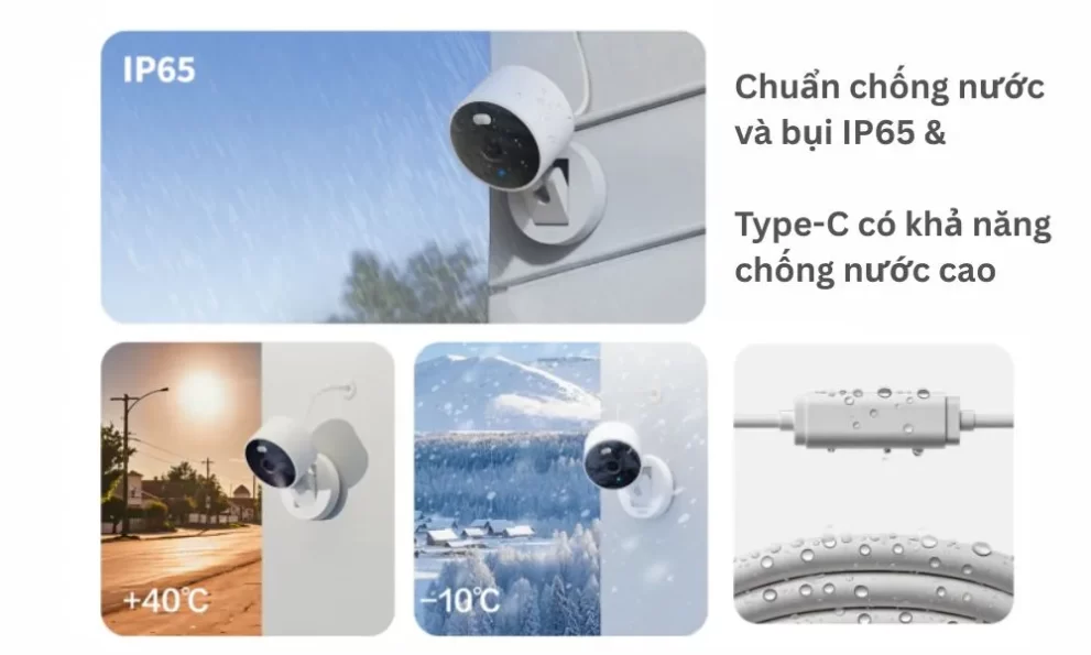 Camera ngoài trời aqara G100 chống nước