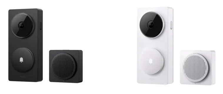 Chuông hình aqara G410 có 2 màu trắng và đen