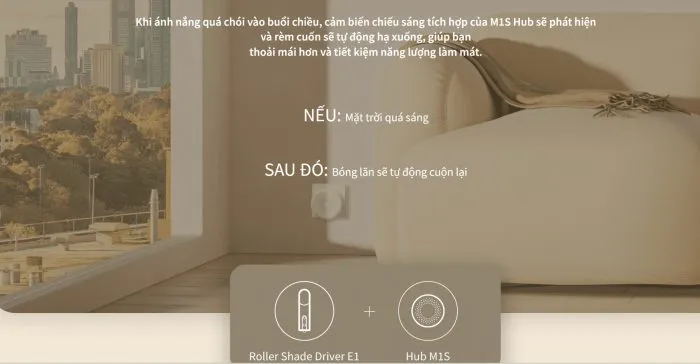 Động Cơ Rèm Cuốn Thông Minh Aqara E1 tạo tự động hoá linh hoạt