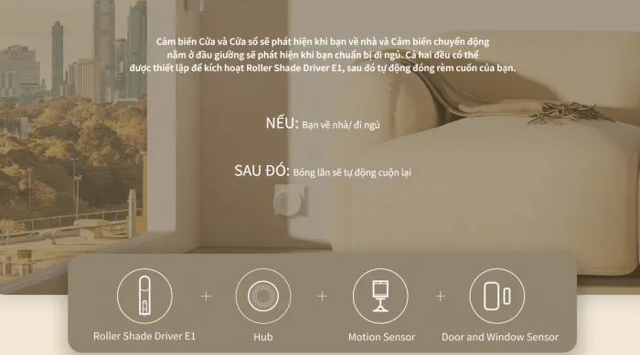 Động Cơ Rèm Cuốn Thông Minh Aqara E1 RSD-M01
