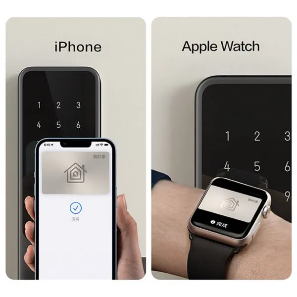 Khoá aqara A100 hỗ trợ mở khoá qua homekey