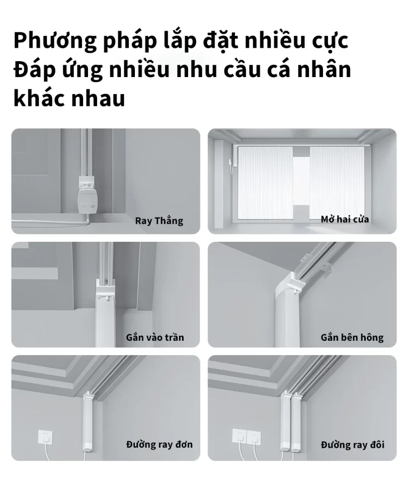 Động Cơ Rèm Thông Minh Kéo Ngang Aqara CD-M01D
