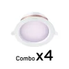 Combo 4 đèn Philips WiZ Downlight RGB