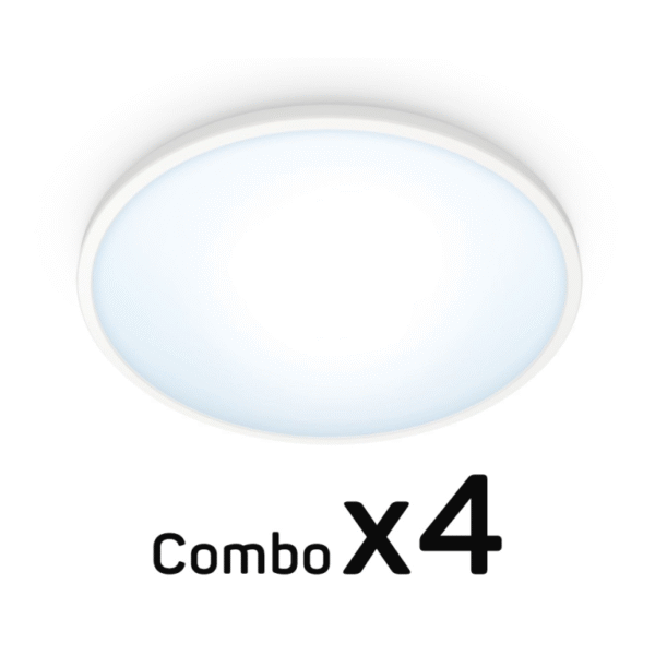Combo 4 đèn ốp trần Philips WiZ Superslim Ceiling
