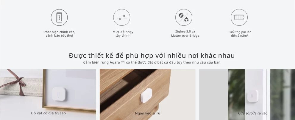 Cảm Biến Rung Aqara T1 VB-S01D