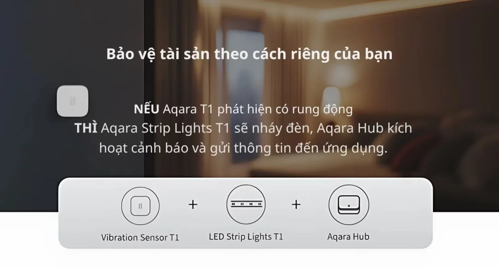 Cảm Biến Rung Aqara T1 cảnh báo tức thì