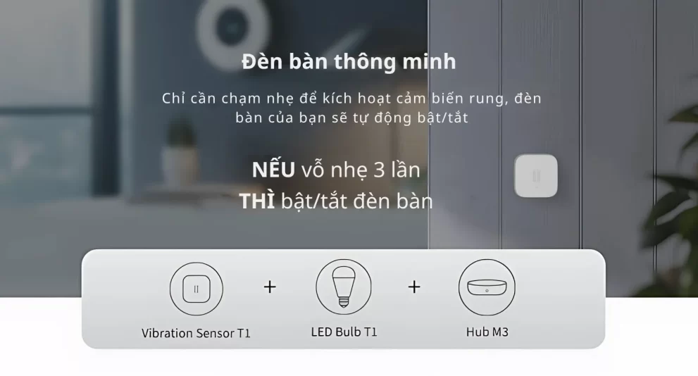 Cảm Biến Rung Aqara T1 cảnh báo tức thì