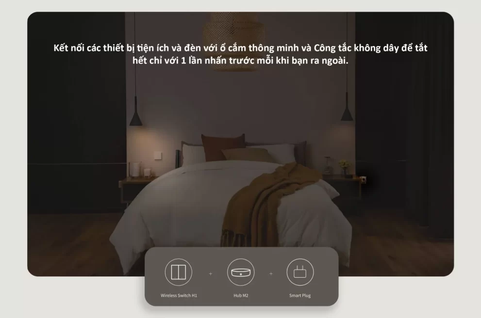 ngữ cảnh tự động hoá với Công Tắc Không Dây Aqara Wireless Switch H1 WRS-R02