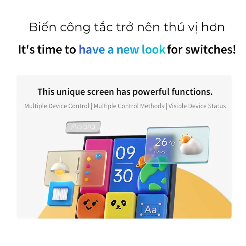 Công tắc màn hình cảm ứng Aqara S1E MS-K01D