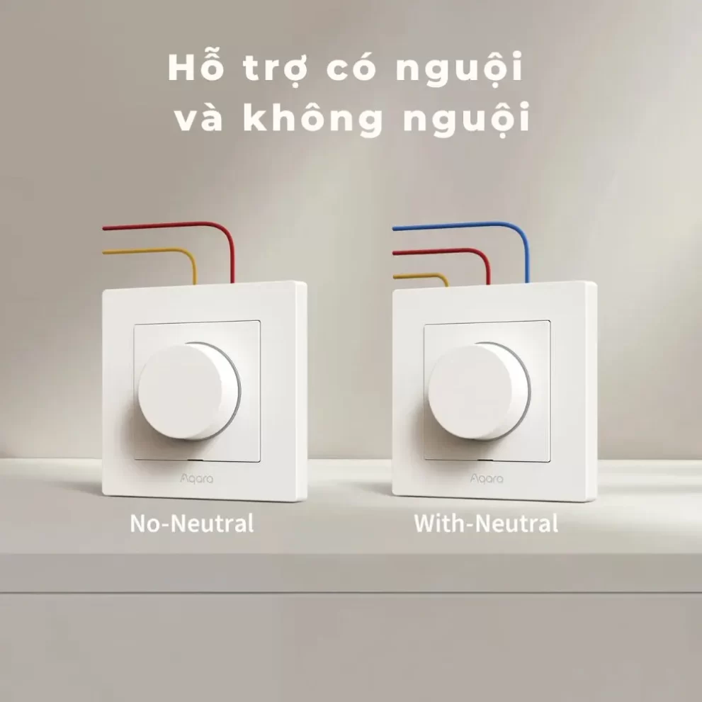 Công Tắc Thông Minh Aqara H2 EU KD-R01D không N và có N