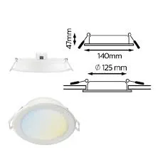Đèn LED âm trần thông minh Philips WiZ 9W 12.5W 17W Downlight