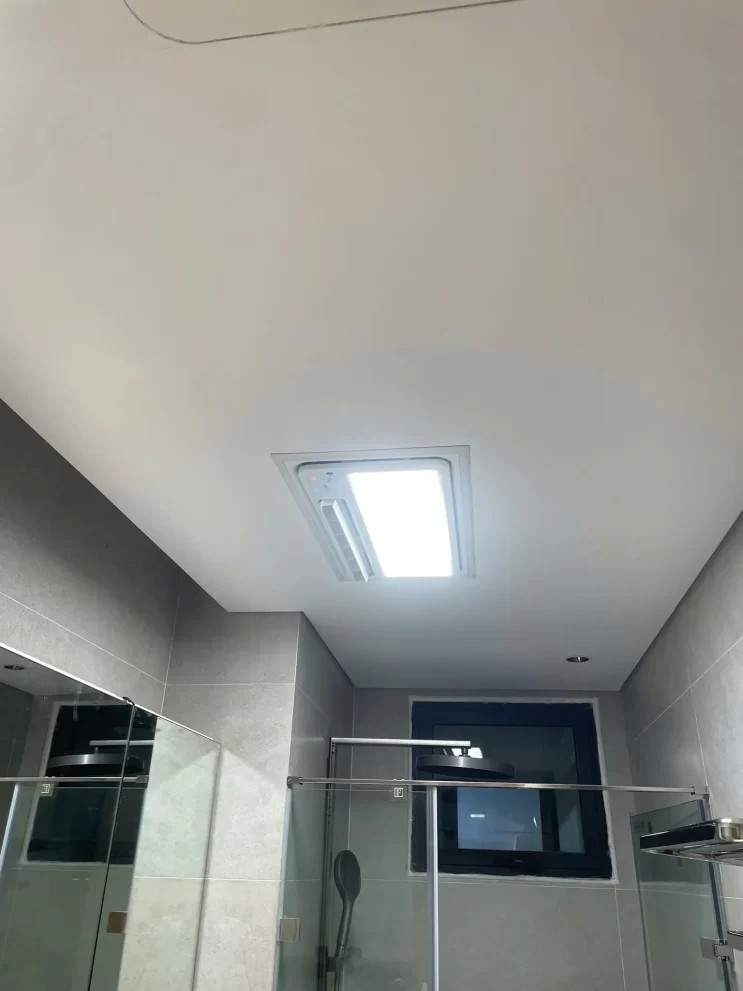 Đèn sưởi aqara t1 lắp đặt hoàn thiện