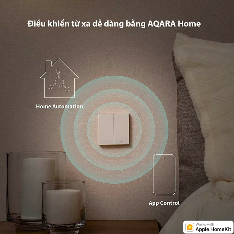 Công tắc thông minh Aqara H1 hình vuông