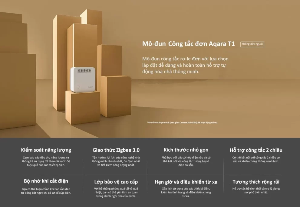 Module công tắc đơn aqara T1