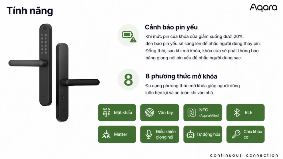 Khóa Cửa Nhôm Thông Minh Aqara U600 EL-D11E